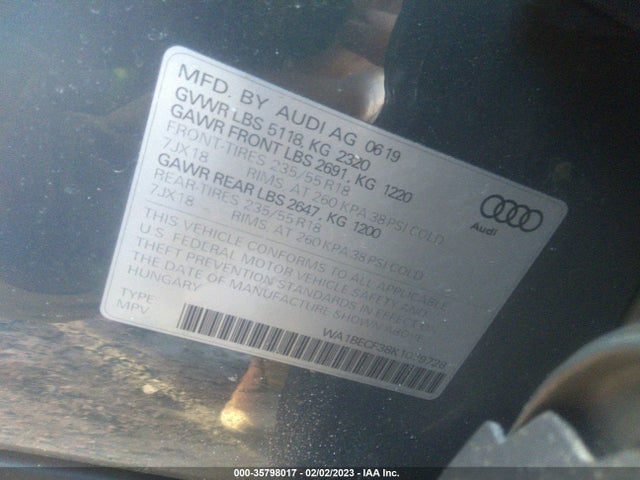 2019 Audi Q3, VIN: WA1BECF38K1079728