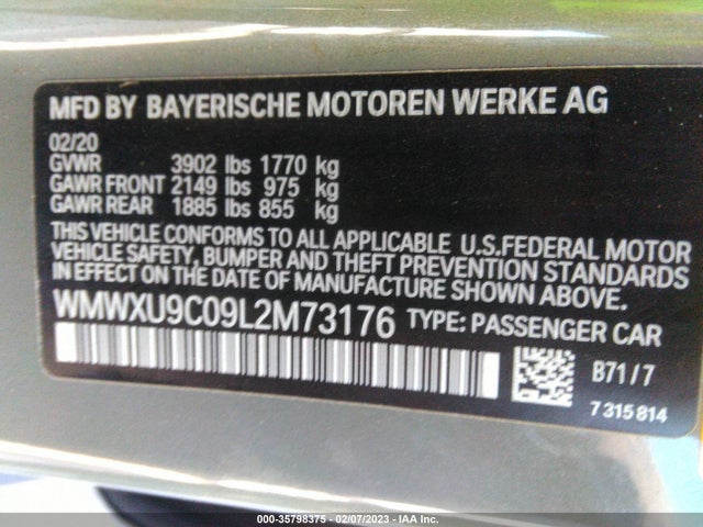 2020 Mini Cooper, VIN: WMWXU9C09L2M73176