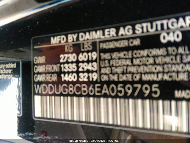 2014 Mercedes-Benz S-Class, VIN: WDDUG8CB6EA059795