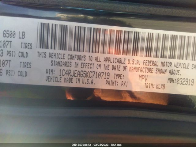 1C4RJEAG5KC710719 Jeep Grand Cherokee Altitude