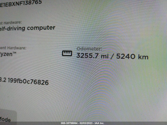 Tesla MODEL 3 2022 5YJ3E1EBXNF138765 Image 7