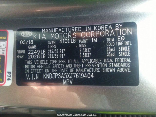 KNDJP3A5XJ7619404 KIA SOUL +