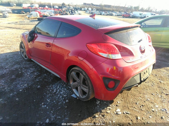 2013 HYUNDAI VELOSTER TURBO W/BLACK INT VIN: KMHTC6AE2DU145391