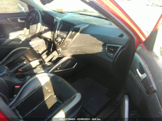 2013 HYUNDAI VELOSTER TURBO W/BLACK INT VIN: KMHTC6AE2DU145391
