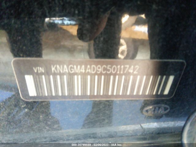 KNAGM4AD9C5011742 KIA OPTIMA HYBRID