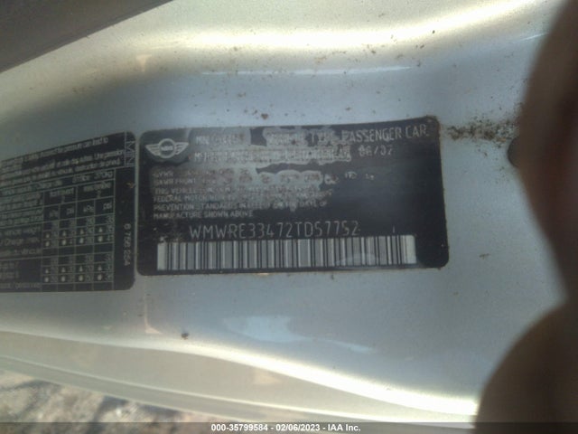 2002 MINI COOPER HARDTOP WMWRE33472TD57752 Photo 8