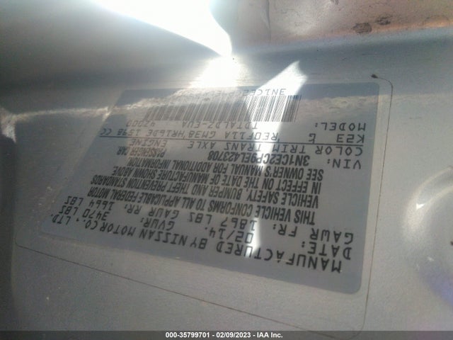 Nissan Versa Note S/s Plus/sv 2014 3N1CE2CP9EL423708 Image 9