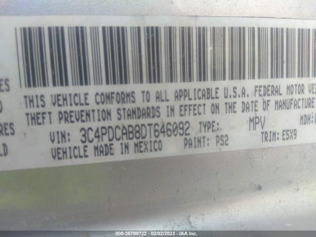 Dodge Journey American Value Pkg 2013 3C4PDCAB8DT646092 Image 10