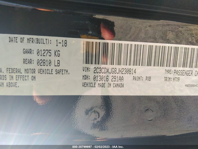 Dodge CHARGER GT 2018 2C3CDXJG8JH230814 Image 9