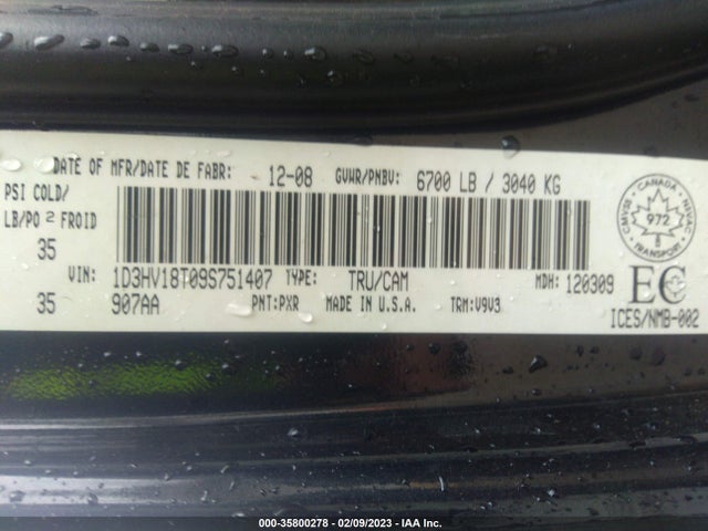 Dodge Ram 1500 Slt 2009 1D3HV18T09S751407 Image 10