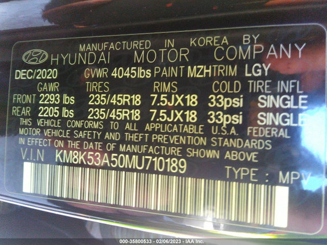 Hyundai Kona Ultimate 2021 KM8K53A50MU710189 Image 10
