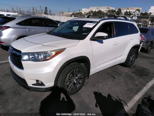 2016 TOYOTA HIGHLANDER XLE VIN: 5TDJKRFH3GS314443