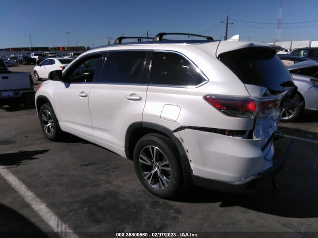 2016 TOYOTA HIGHLANDER XLE VIN: 5TDJKRFH3GS314443