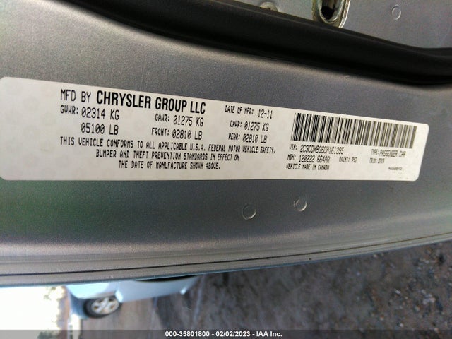 Dodge Charger Se 2012 2C3CDXBG6CH161395 Image 10