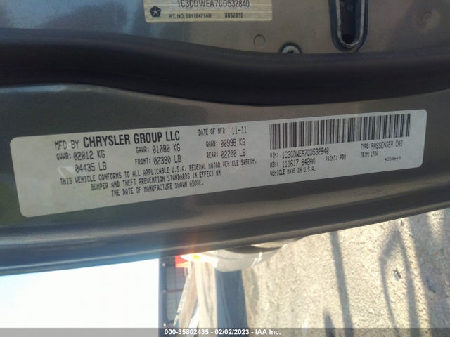 Dodge Caliber Sxt Plus 2012 1C3CDWEA7CD532840 Image 10