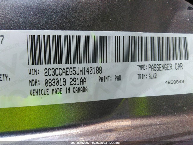 2C3CCAEG5JH140188 Chrysler 300 Limited