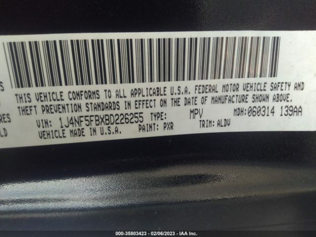 1J4NF5FBXBD226255 Jeep Compass Limited