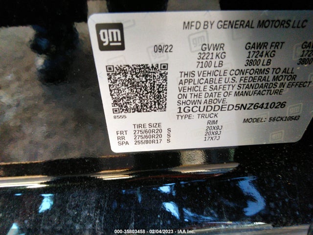 Chevrolet Silverado 1500 Lt 2022 1GCUDDED5NZ641026 Image 9