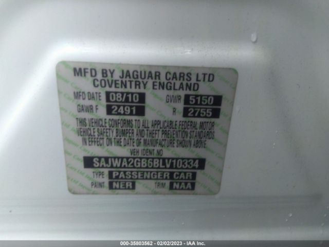 SAJWA2GB6BLV10334 Jaguar Xj Xjl
