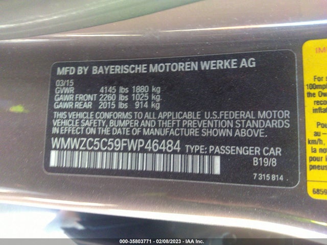 2015 Mini Countryman, VIN: WMWZC5C59FWP46484
