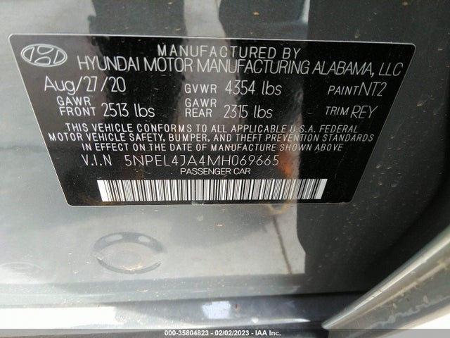 Hyundai SONATA SEL 2021 5NPEL4JA4MH069665 Image 11