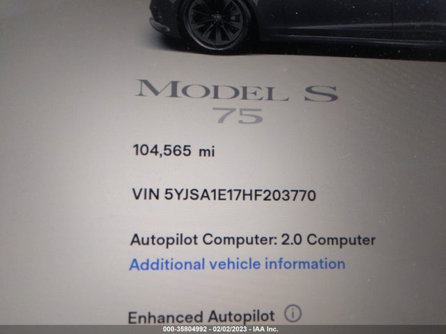 Tesla Model S 60/75 2017 5YJSA1E17HF203770 Image 7