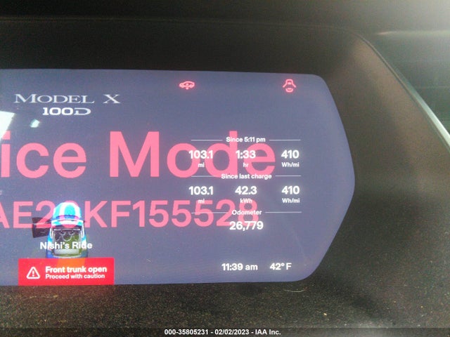 2019 Tesla Model X, VIN: 5YJXCAE20KF155528