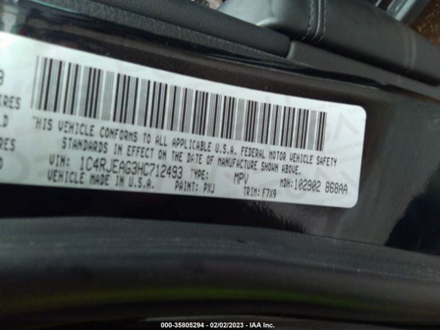 1C4RJEAG3HC712493 Jeep Grand Cherokee Laredo