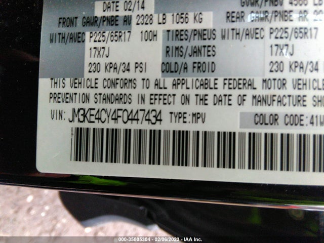 2015 Mazda CX-5, VIN: JM3KE4CY4F0447434
