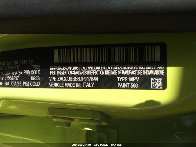 Jeep Renegade Latitude 2018 ZACCJBBB6JPJ17644 Image 10