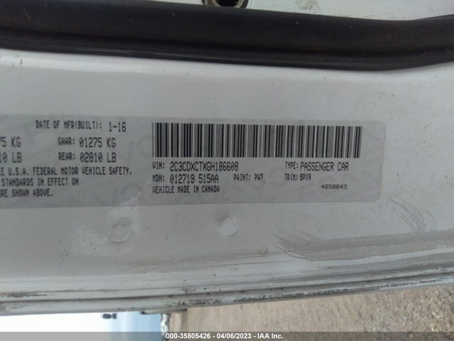 Dodge CHARGER R/T 2016 2C3CDXCTXGH186608 Image 9