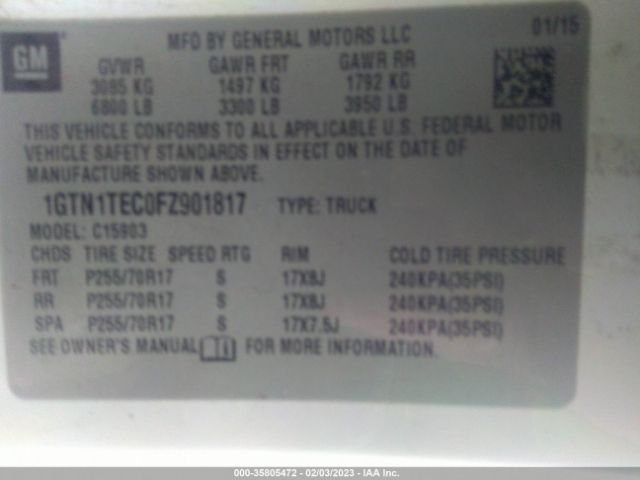1GTN1TEC0FZ901817 GMC SIERRA 1500