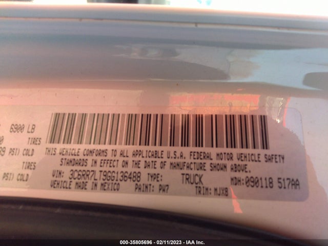 RAM 1500 Big Horn 2016 3C6RR7LT9GG136488 Image 10