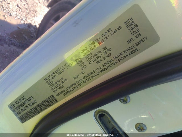 2021 Ram 2500, VIN: 3C6UR5DL8MG542481