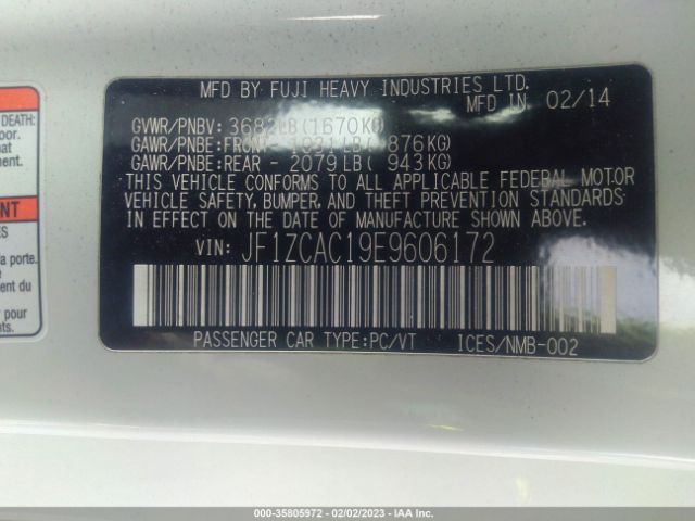 JF1ZCAC19E9606172 Subaru Brz Limited