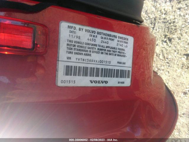 YV1NC56DXXJ001515 Volvo C70