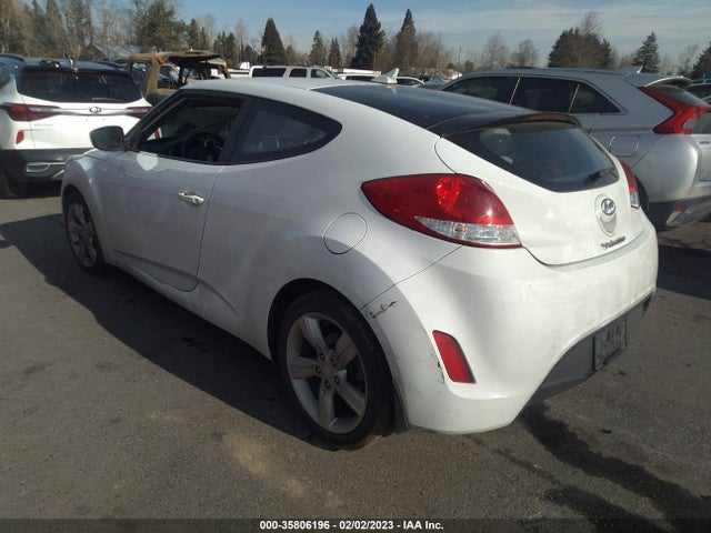 2012 HYUNDAI VELOSTER W/GRAY INT VIN: KMHTC6AD6CU076162