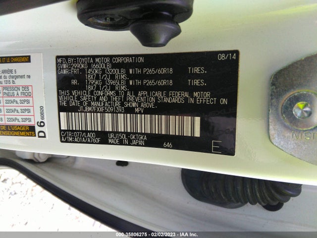 Lexus GX 460 2015 JTJBM7FXXF5091393 Image 10