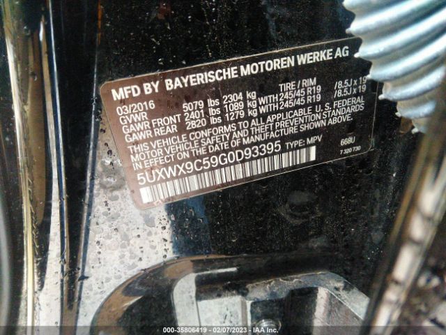 5UXWX9C59G0D93395 BMW X3 Xdrive28i