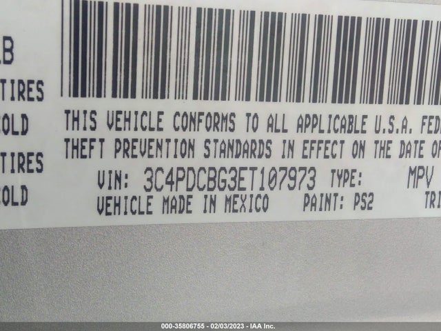 Dodge Journey Sxt 2014 3C4PDCBG3ET107973 Image 9