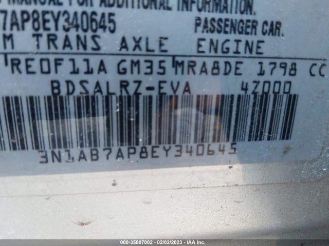 Nissan SENTRA SR 2014 3N1AB7AP8EY340645 Image 10
