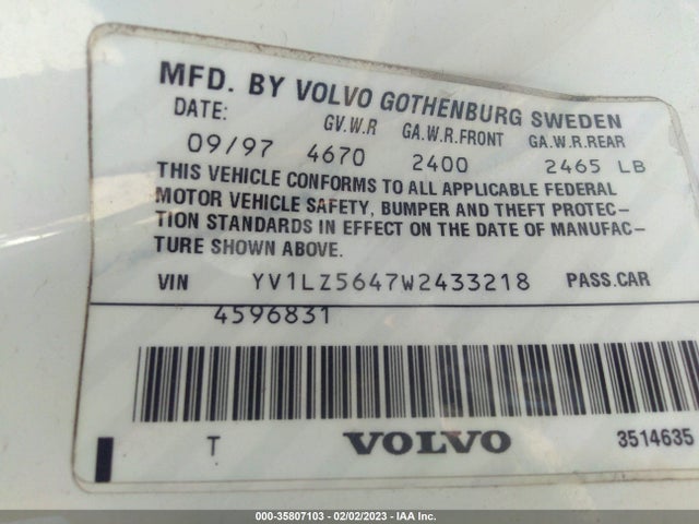 Volvo V70 XC 1998 YV1LZ5647W2433218 Image 10