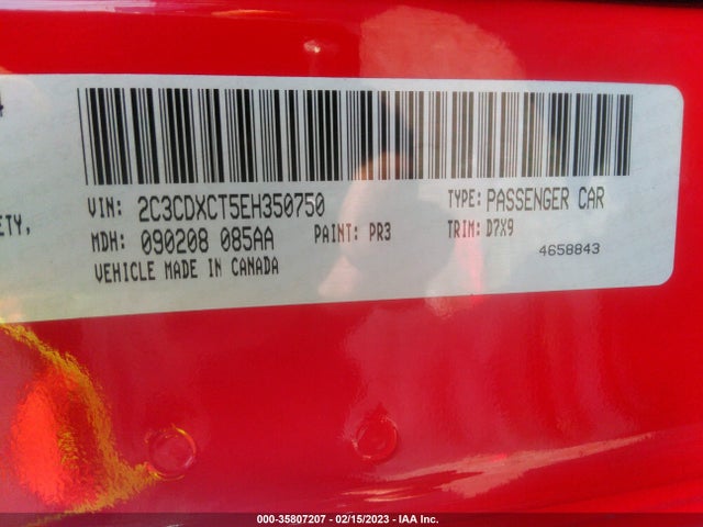 Dodge Charger Rt 2014 2C3CDXCT5EH350750 Image 10