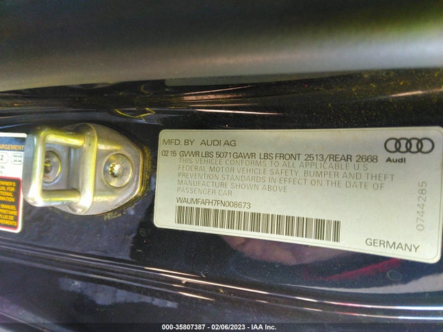 2015 Audi A5, VIN: WAUMFAFH7FN008673