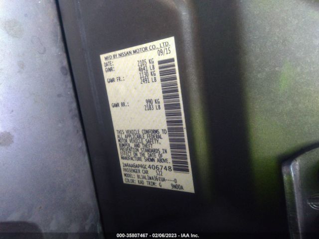 1N4AA6AP4GC406748 Nissan Maxima 3.5 Sr