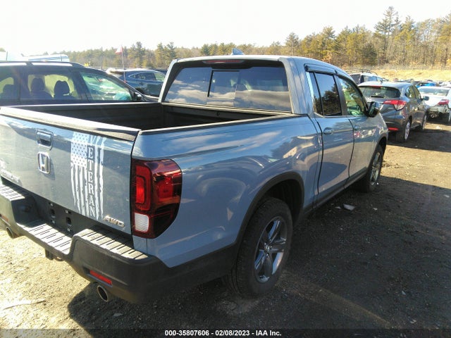 2022 HONDA RIDGELINE RTL VIN: 5FPYK3F51NB035454