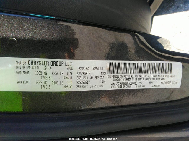 Dodge Grand Caravan Se 2015 2C4RDGBG6FR560019 Image 9