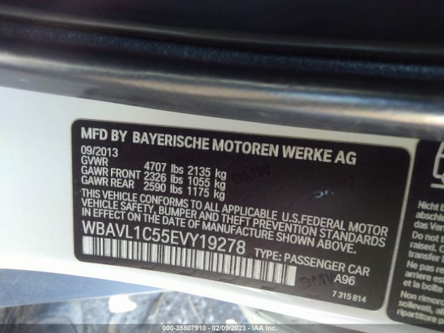 WBAVL1C55EVY19278 BMW X1 Xdrive28i
