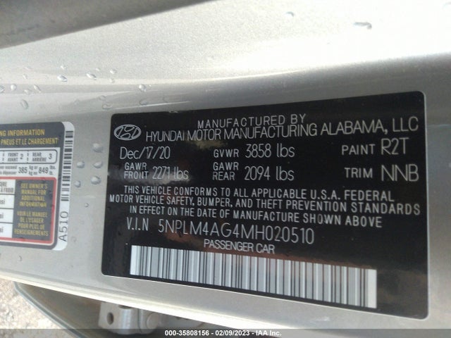 Hyundai ELANTRA SEL 2021 5NPLM4AG4MH020510 Image 11