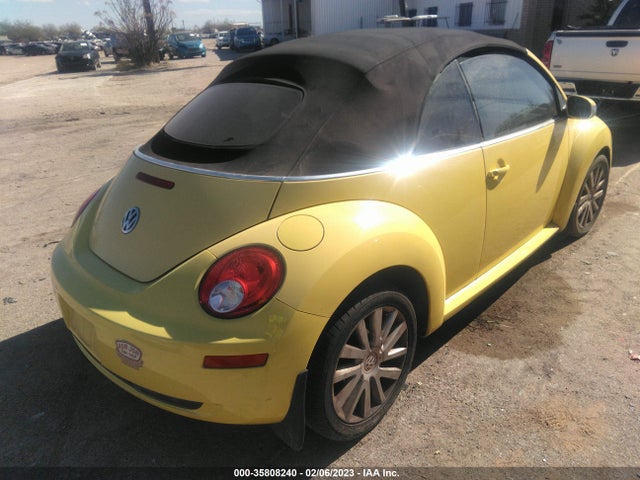 2008 VOLKSWAGEN NEW BEETLE CONVERTIBLE SE VIN: 3VWRF31Y28M413264